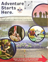 Troop 719 2026 recruitment flyer