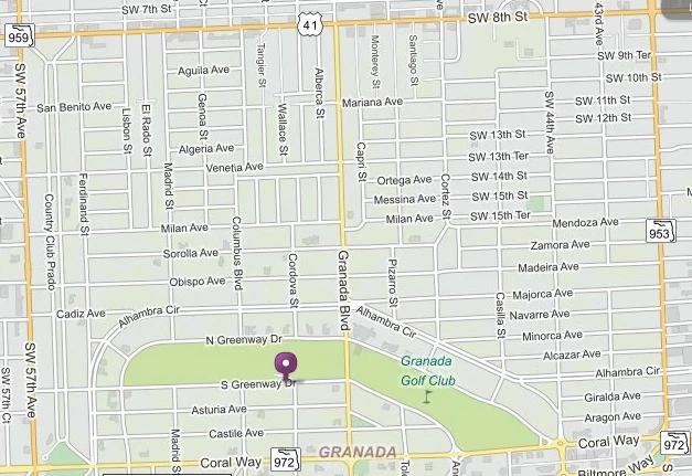 1107 S Greenway map